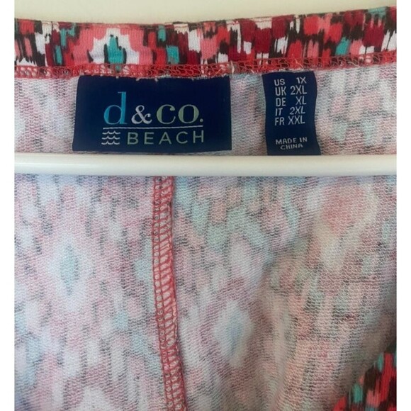 LOT-D & Co Beach Cover-Up AND Swimsuit Tankini Top & Swim Skirt Plus Sz 1X, 20W - Picture 9 of 16
